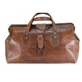 Sac à voyage en cuir artisanal