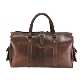 Sac à voyage en cuir artisanal
